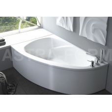 Ванна Astra-Form Тиора левая белая (установочные ножки в комплекте)